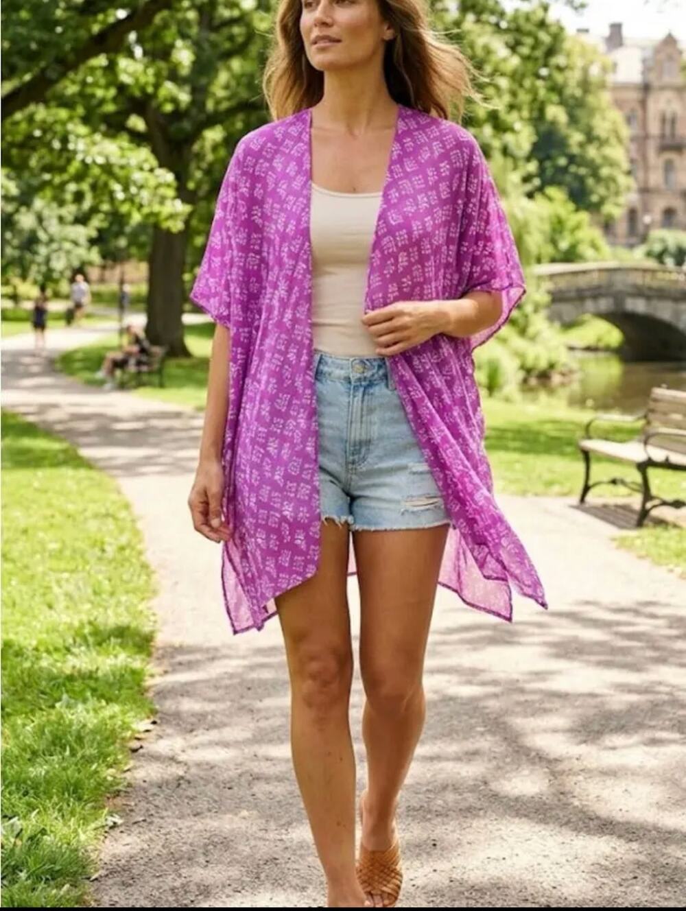 NWT Raj Kimono, Purple, One Size